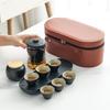 Meishi Glas Reis Theeservies Draagbare Kuaike Beker Persoonlijke Handbagage Set Buiten Kung Fu Theekopje Theepot