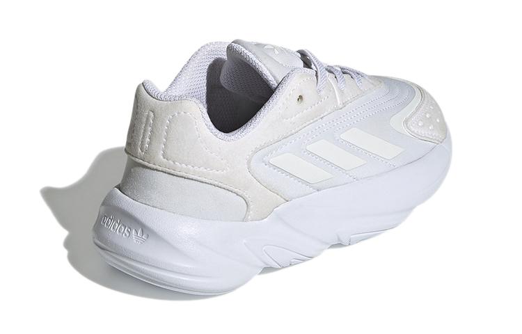 adidas Originals Ozelia El C Abrasion Resistant Low Top Casual Shoes White Children Aged 3 7 Years Old H04743