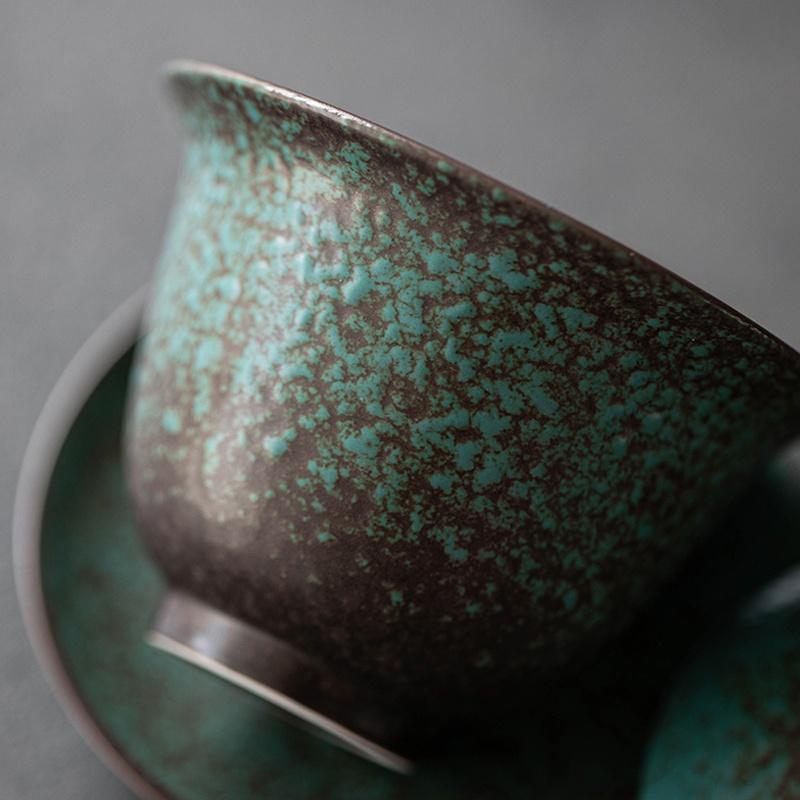 150ml ceramiczna miska z pokrywką, zabytkowa miska do herbaty