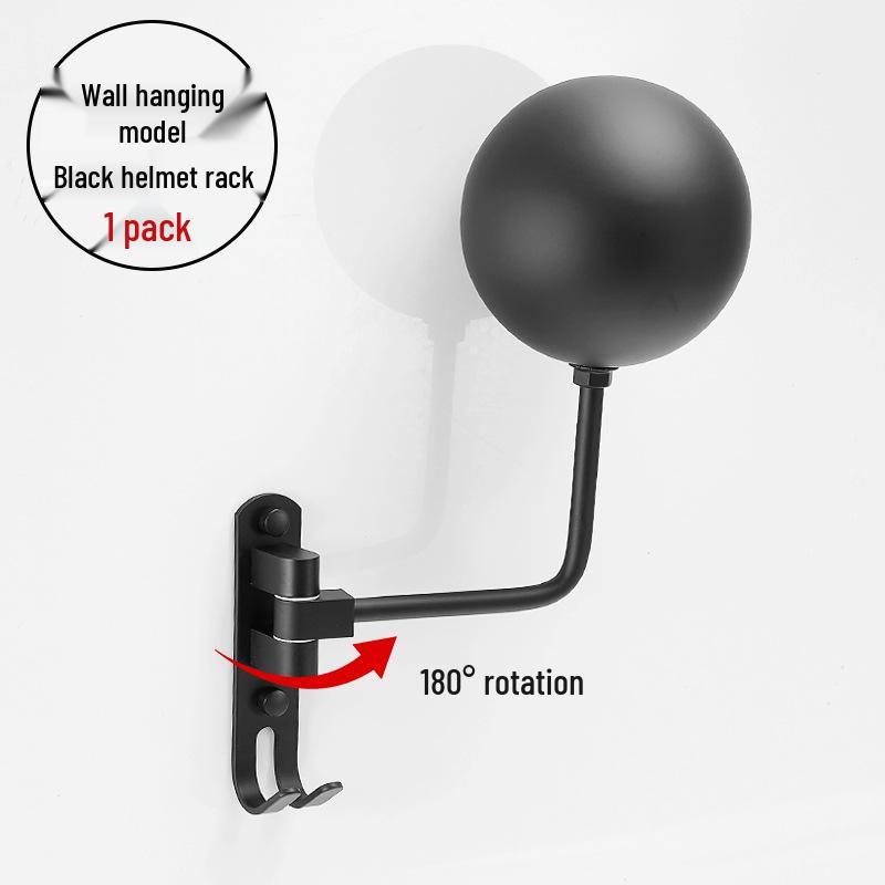 Punch-free Wall-mounted Helmet & Hat Storage Rack for Various Holders
