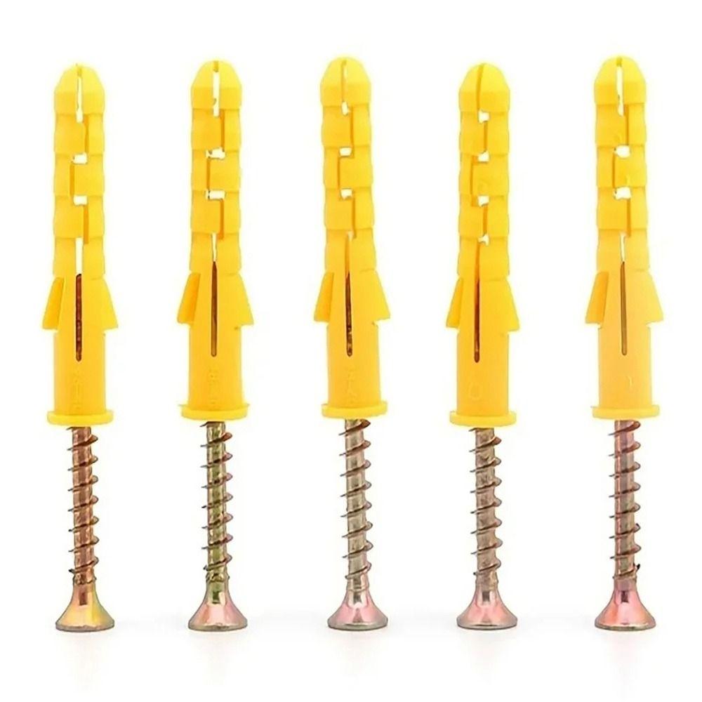 50Sets Self Drilling Expansion Tube Nails M6 M8 M10 Self-Tapping Flat Head Screws Expansion Bolt Pipe Heavy Duty With Screws