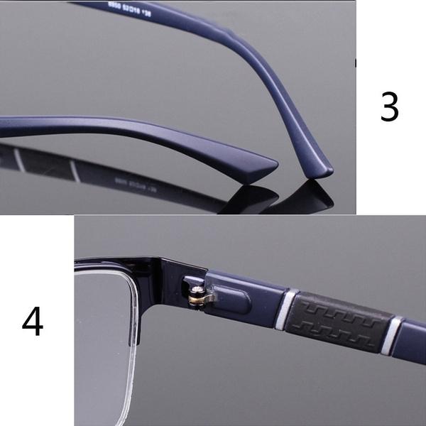 Anti Blue Light Reading Glasses Men Retro Metal Frame Square Students Myopia Glasses Frame Men Hyperopia 0~+4.0 / Myopia -1.0~-6.0