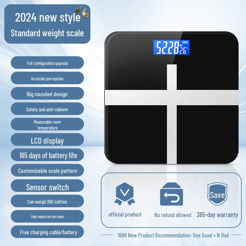 Rechargeable High Precision Body Weight Scale - Hetang Electronic Weighing Scale for Home Use