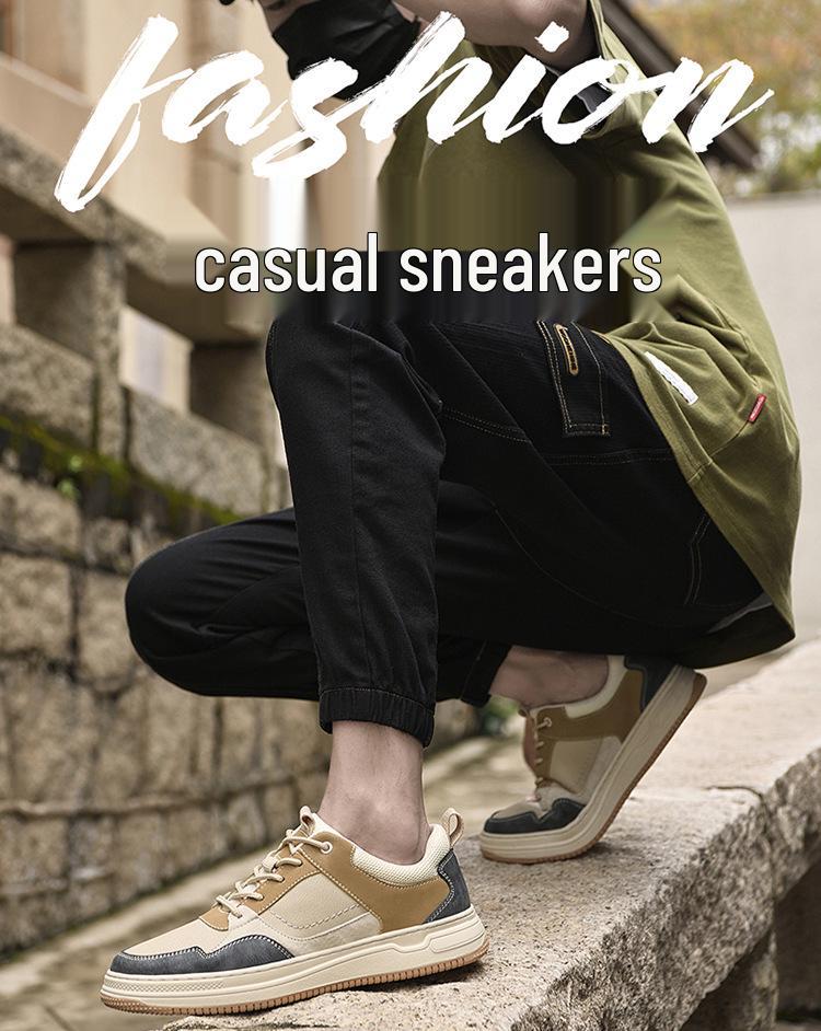 Men's Trendy Retro British Workwear Board Shoes – Breathable Outdoor Casual Footwear for Autumn