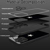 Black background white star glass phone case suitable for iPhone 17 16 15 14 13 12 11 Pro/Max/Plus anti drop and shockproof