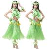 1 Set Hula Skirt High Elastic Eye-catching Plastic Fiber Hawaiian Hula Grass Skirt Set for Summer