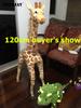 35-120 cm Giraffa Gigante Peluche Realistica Giocattoli Peluche di Alta Qualità Bambole Morbide Regalo di Compleanno per Bambini Bambini Neonati Decorazione Stanza