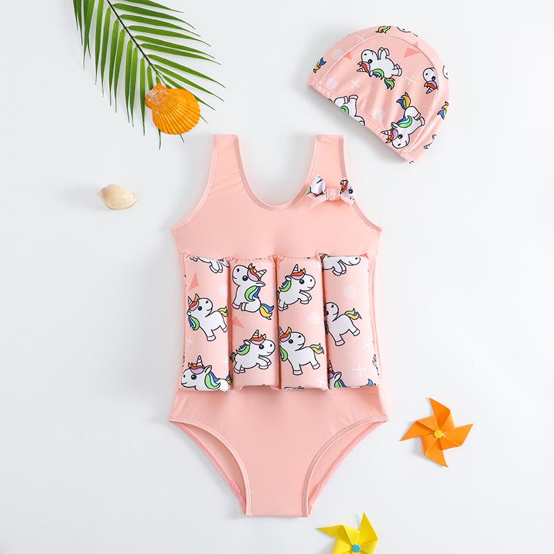 2024 Children's Buoyancy Swimsuit: Cute One-Piece for Boys & Girls
