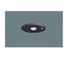 LED Emergency Lighting Daylight for Low Ceilings and Small Spaces To with Switch and Remote Control 100mm Mounting Black Ceiling-Mounted