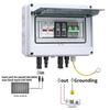Solar Photovoltaic PV Combiner Box With Lightning Protection 1 In 1 Out DC 600V Fuse MCB SPD Waterproof Box IP65 Wholesale