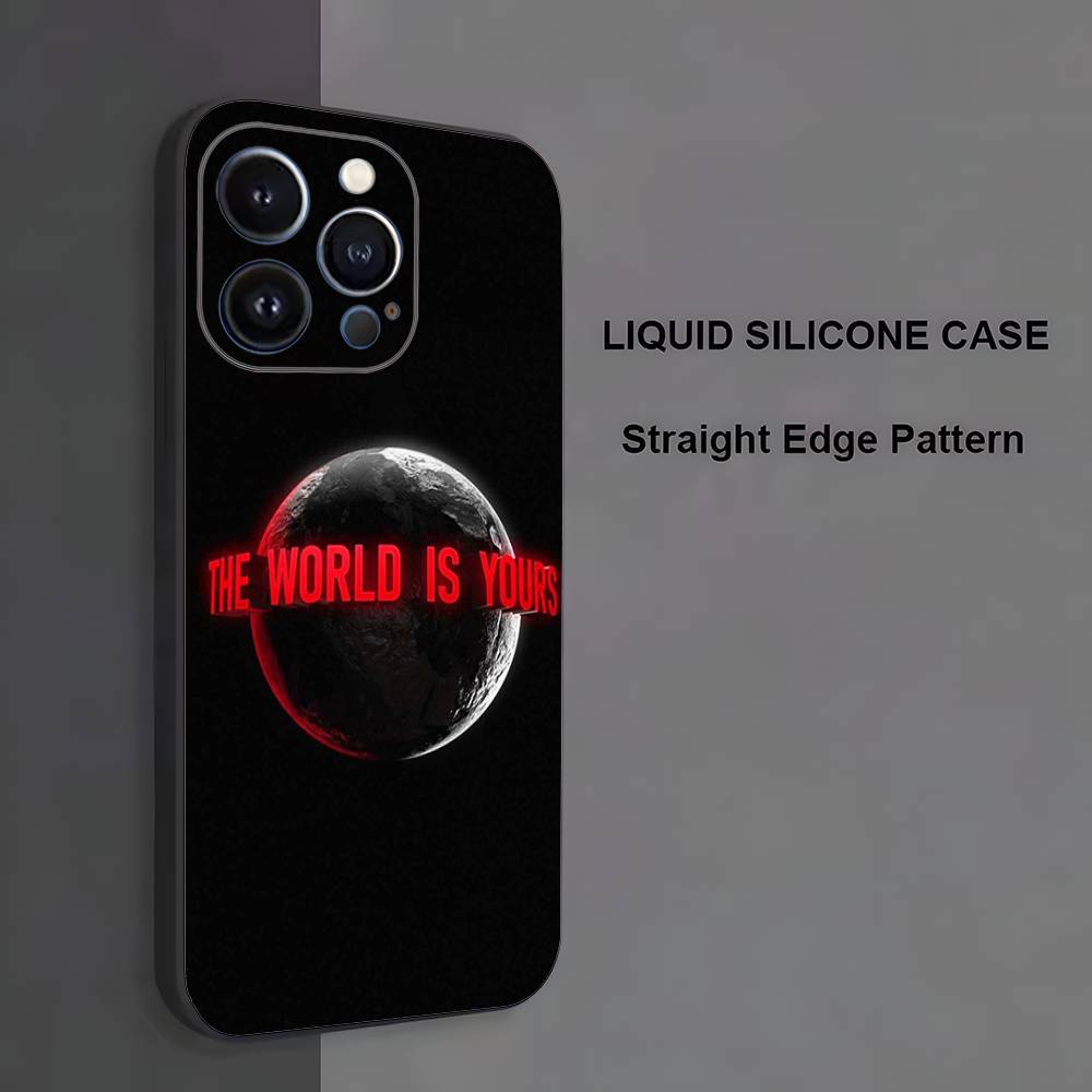 

S-Scarfaces Tony M-Montana Phone Case For iPhone 17,16,15,14,13,12,11 ,Pro Max,XS,X,XR,SE,Mini,8,7,Soft Silicone Black Cover iPhone12mini