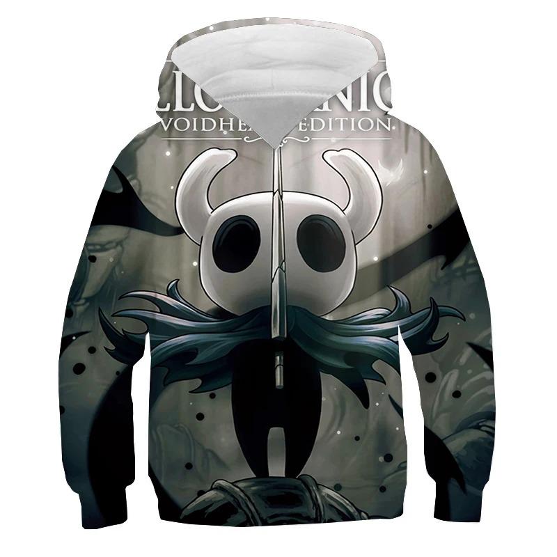 Hollow Knight Print Hoodies Men's Sweatshirts Autumn Pullover Boys Tracksuit Y2k Tops Anime Hoodie Kids Clothes