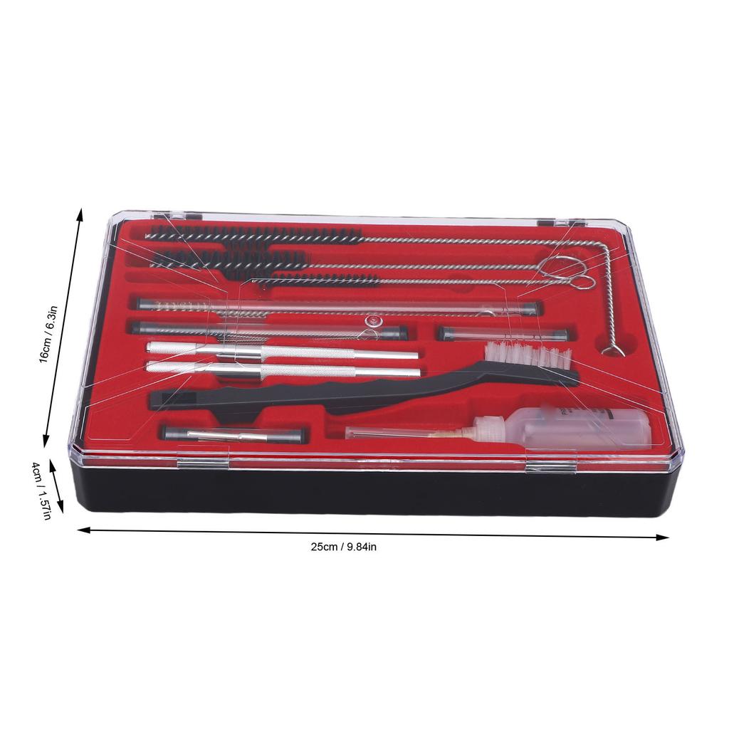 Spray Gun Cleaning Kit Nylon Brass Cleaner Brushes Needles Lubrication Bottle Airbrush Cleaning Kit for Maintenance