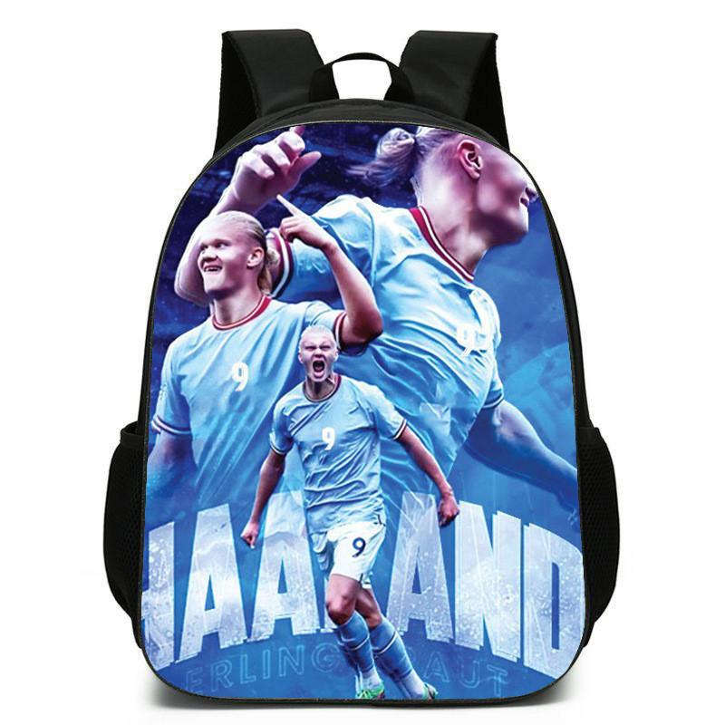 Football Messi Anime Cartoon Character Student Backpack For Kids Schooling