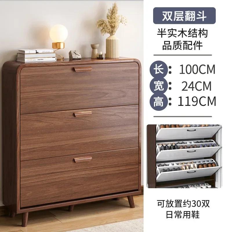 Wooden Living Room Shoe Cabinets Multilayer Simple Storage Dust Proof Shoe Rack Hallway Minimalist Szafki Na Buty Hall Furniture