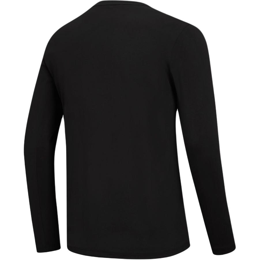 Saucony Soft Comfortable Skin-Friendly Round Neck Long Sleeve Knit Top Unisex tops Black SA2269LT22L-BK001