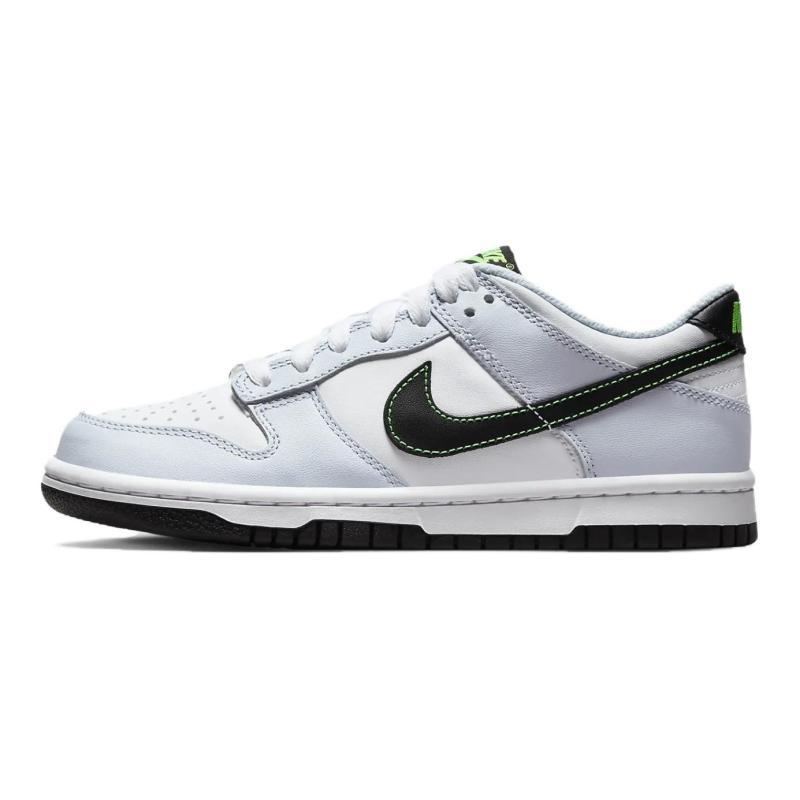 

Nike Abrasion Resistant Low Top Kids Skateboarding Shoes White Blue Green Sneakers FB9109-107 35.5