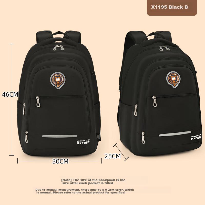 UNIVERSITY OF OXFORD Backpack for Middle School Boys And High School Students, Large Capacity Multifunctional