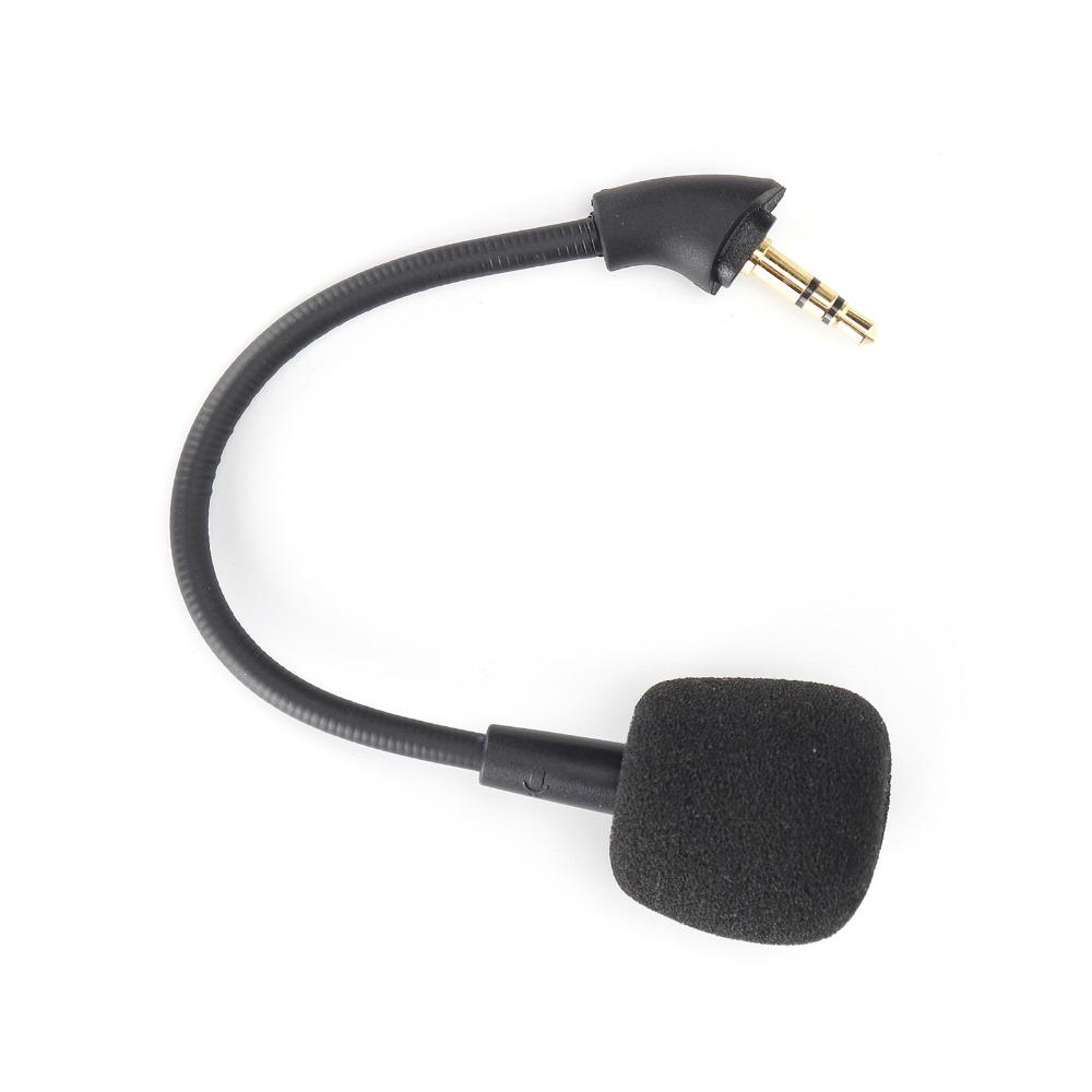 3.5mm Plug Mic Replacement Bendable Arm Headset Microphone for HyperX Cloud Mix for Gaming Headsets