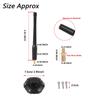 6 Inch Short Antenna Aerial Base Set For Jeep Wrangler JK JKU JL JLU JT Rubicon Sahara 2007-2025 Bracket Car Parts Accessories