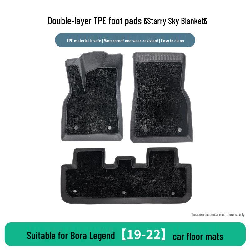 Volkswagen Bora Legend 19-22 Anti-Slip TPE Floor Mats
