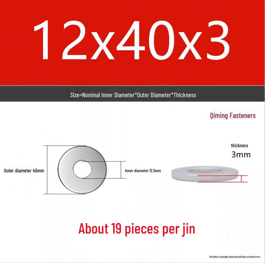 4.8 Grade Galvanized Iron Flat Washer M3-M40 Oversized Metal Screw Gasket Washer