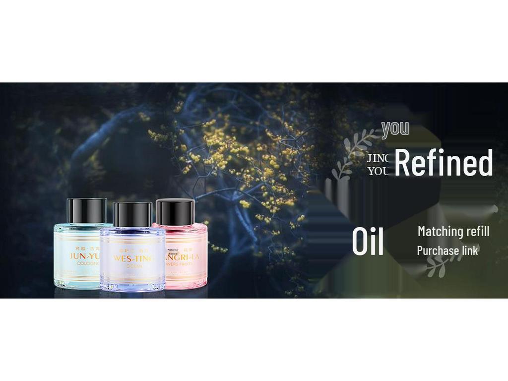 Kafeile Dual-Use Smart Air Freshener: Osmanthus Cologne Fragrance Automatic Spray Essential Oil Diffuser for Car & Home.