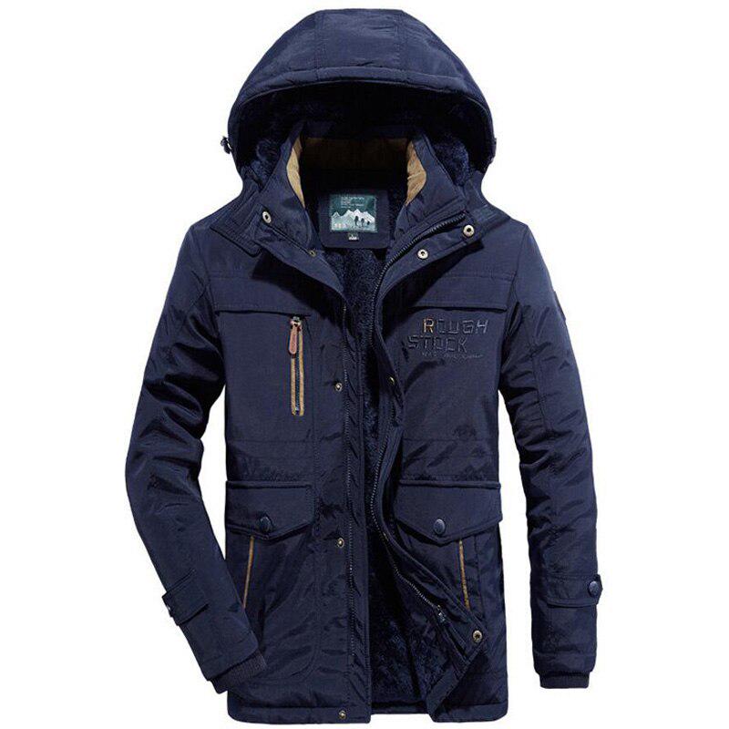 Military Winter Hooded Jacket Men Thick Warm Parka Plus Size Casual Loose Waterproof Windbreaker