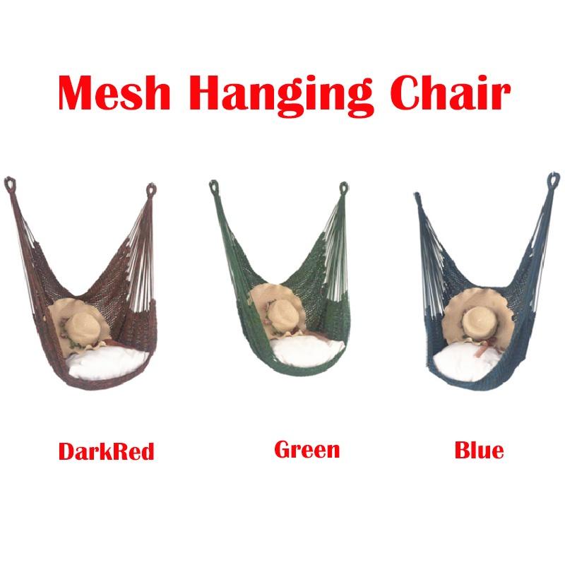 Rede de Balanço Cadeira de Rede Assento de Balanço Suspenso Com Almofada Em Pátio Jardim Externo