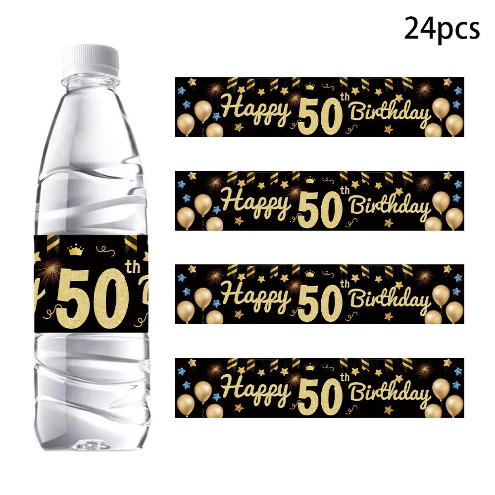 Gold Bottle Black Stickers Kit Age Milestone Celebrations And Halloween Decor