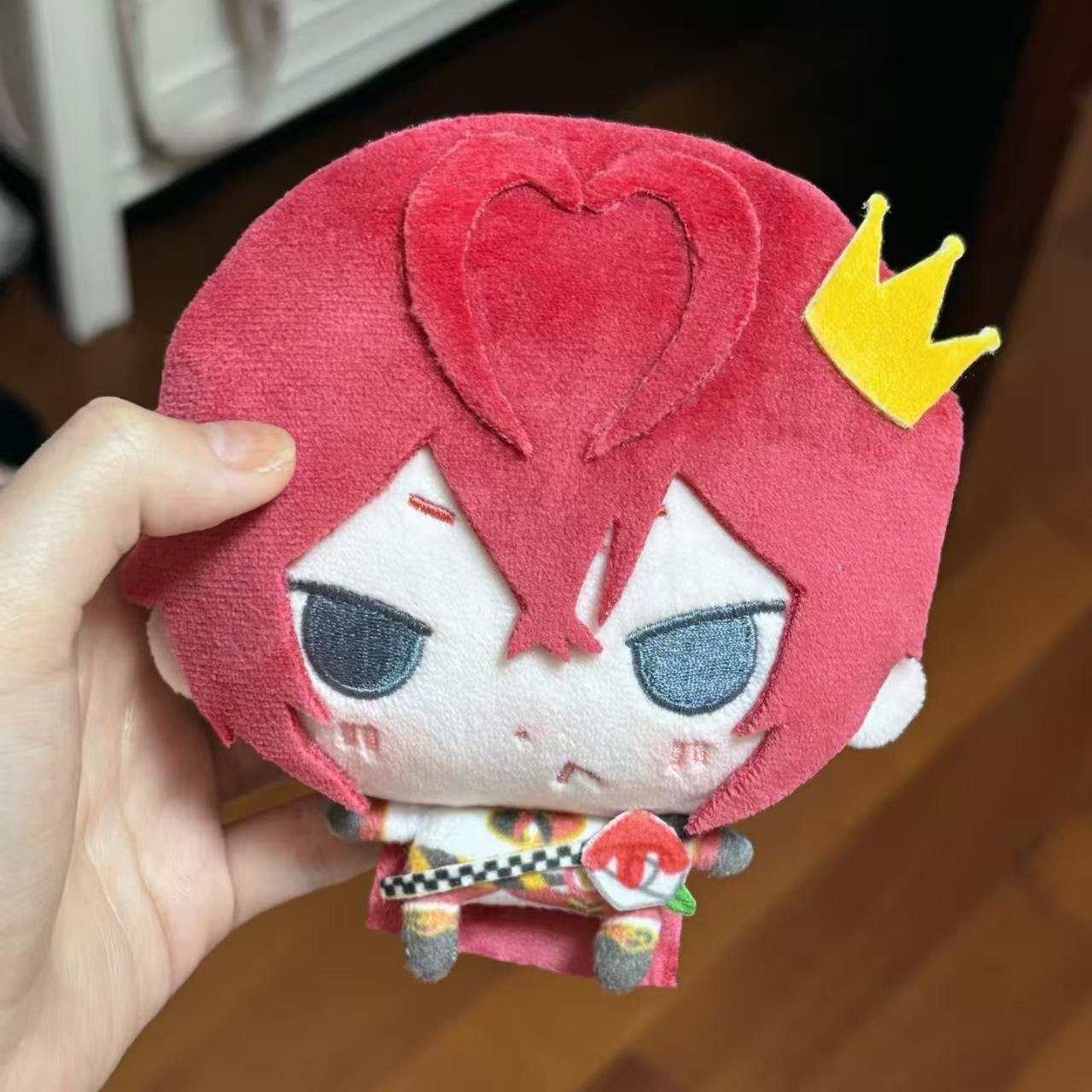 

Twisted Wonderland Riddle Rosehearts Plush Doll 10cm Cute Cotton Doll Heartslabyul Soft Stuffed Anime Character Toy for Fans Collection Birthday Gift 12cm красный