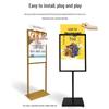 Outdoor Double-Pole Advertising Display Stand