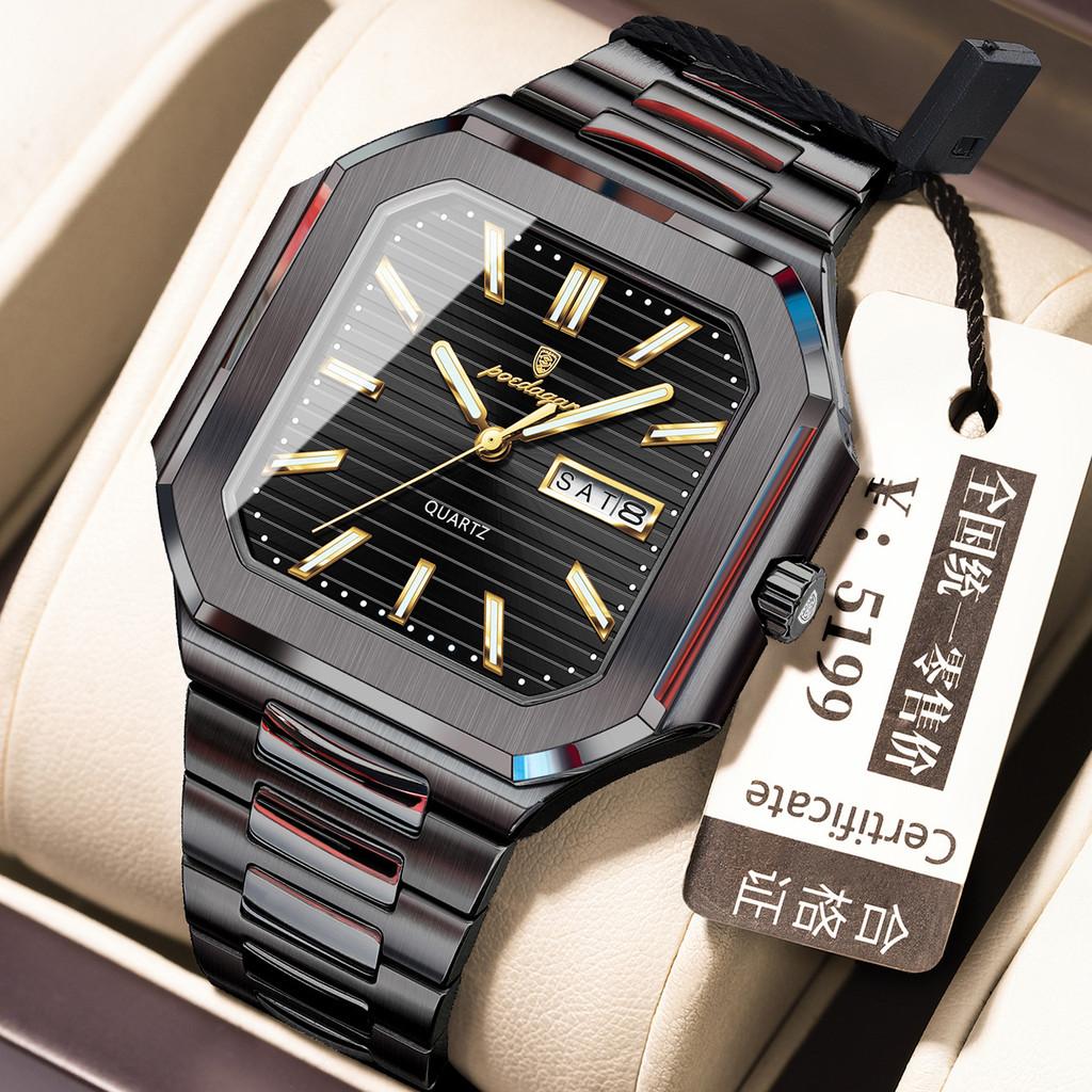Classic Mens Waterproof Quartz Watch With Luminous Dial For Business Professionals