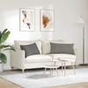 Sofa Cushions 2 Pieces Light Grey 80 X 40 Cm Corduroy Fabric