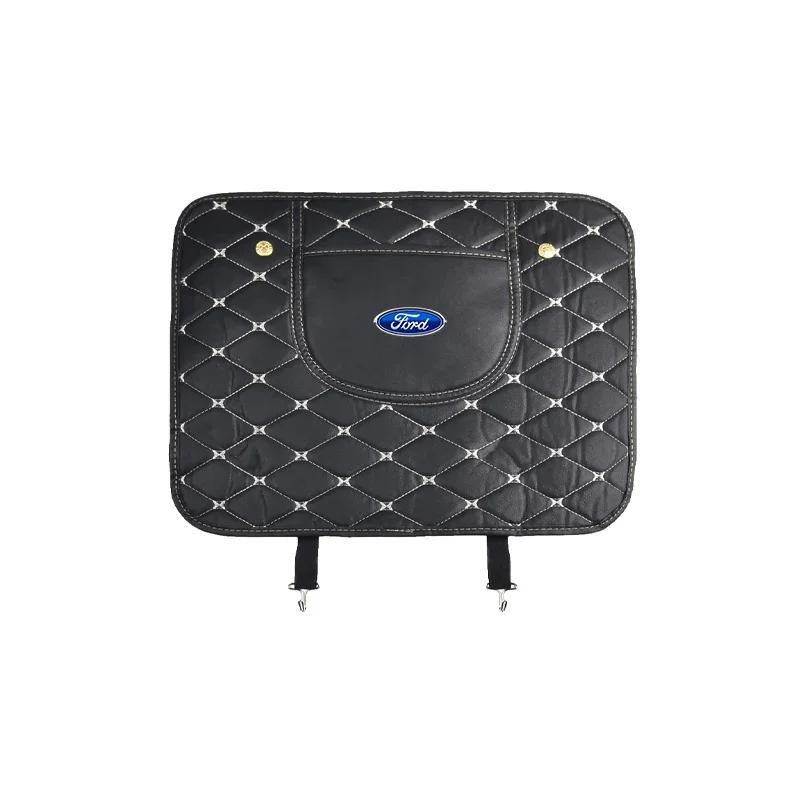 

Car Kick Pad Back Seat Protect Auto Anti Mud Dirt Pad with Storage Bag Protection CoverFor Ford Ecosport Edge Figo Flex Focus