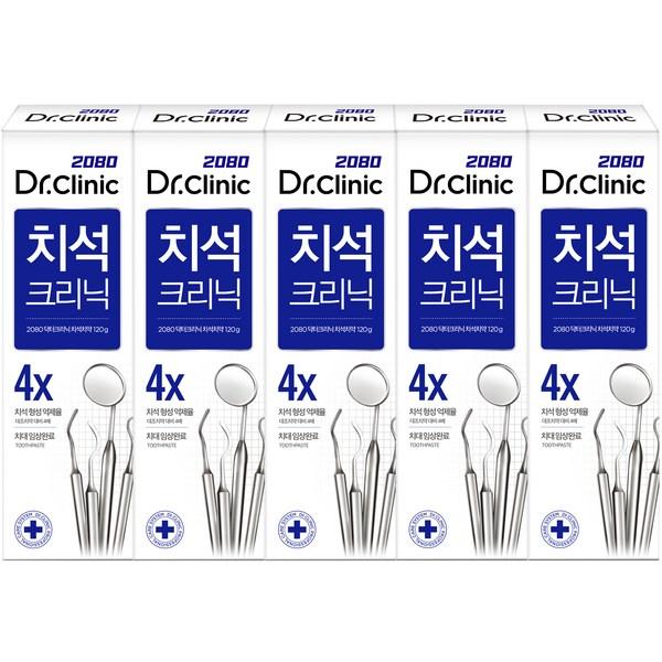 

2080 Doctor Clinic 1450 Зубная паста с высоким содержанием фтора и зубного камня 140г, 5 шт.. корейская зубная паста