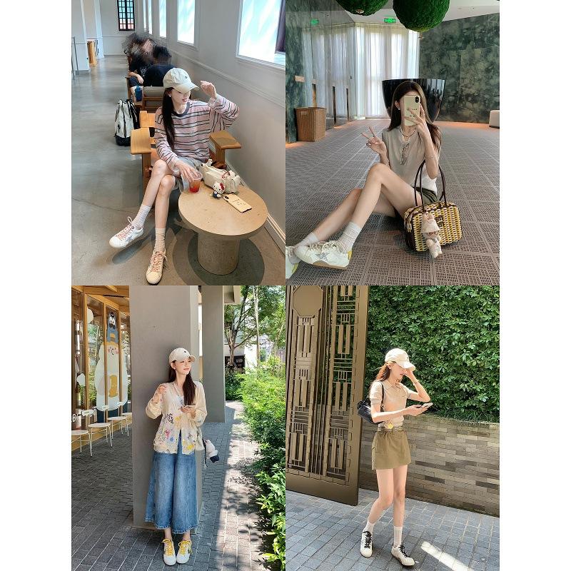 Cowhide version of grape mother, the same Korean age-reducing star little white shoes, old casual style versatile small dirty shoes women's board