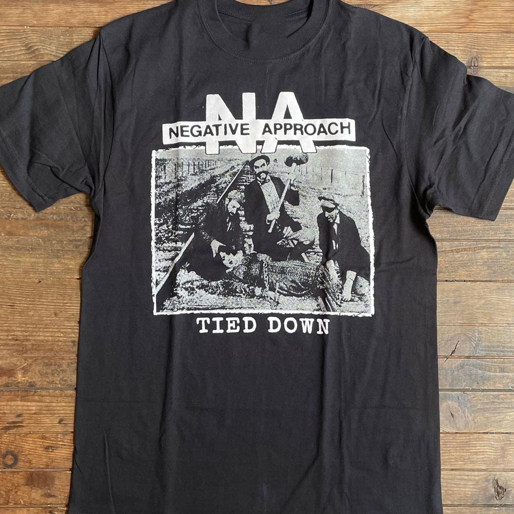 Rare NEGATIVE APPROACH Band Gift Fan Short Sleeve Black All Size Shirt AL340 Unisex T-Shirt S