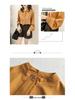 Women's Plus Size Autumn Lantern Sleeve Chiffon Shirt - Solid Color, Loose Fit, Long Sleeve, Korean Style