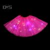 LED Light-Up Women Mesh Skirt Elastic Waist Illuminated Skirt Stage Show Colorful Gauze Skirt Multi Layer Full Mesh Skirt