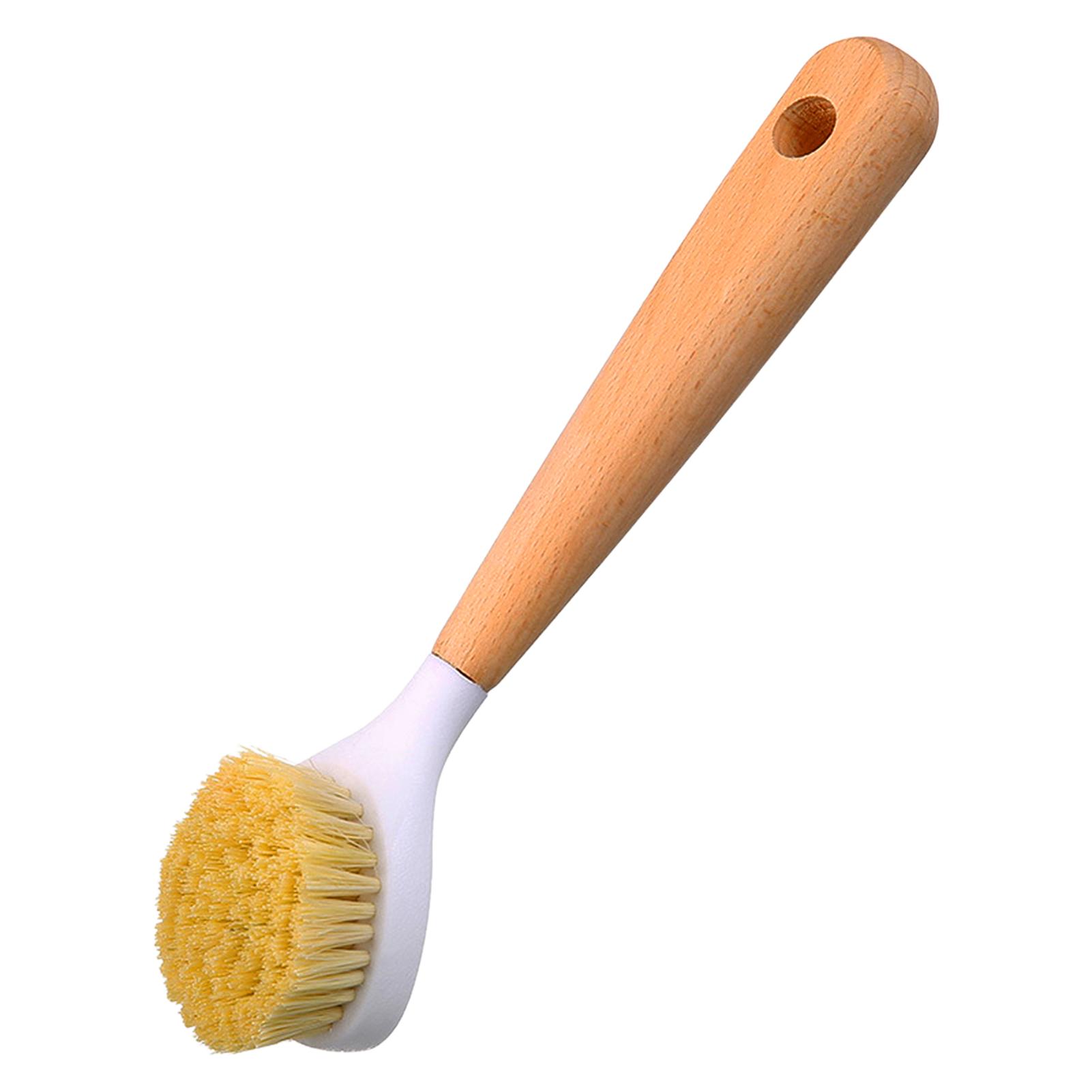 

Wooden Handle Pots Cleaning Brushes Bowls Dish Kitchen Clean Brush Long Handle Non Stick Oil Resistant Multi Functional tools