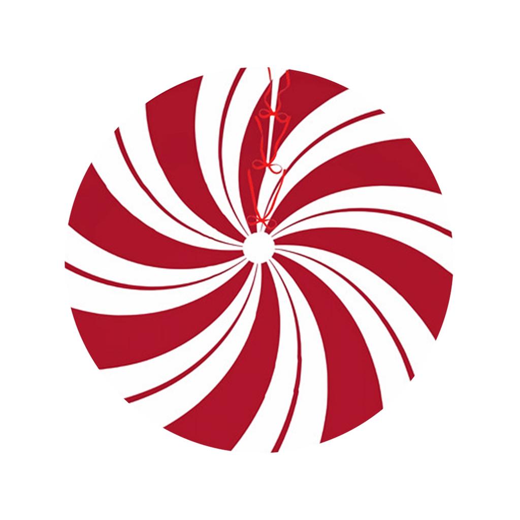 Christmas Tree Skirts, Peppermint Tree Skirts, Oversized Christmas Tree Skirts, Red, And Green, Candy Striped Tree Skirts