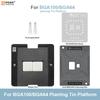AMAOE BGA100-BGA64 Magnetic Planting Tin Platform with Position Plate Universal 52*60mm 0.15mm BGA Reballing Stencil Set