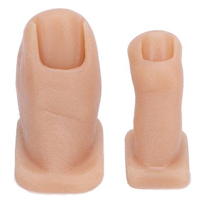 Nailart Übungs Zehen Modell Maniküre Übungs Zehen Silikon Nagelmalerei Simulationszehen für Nagel