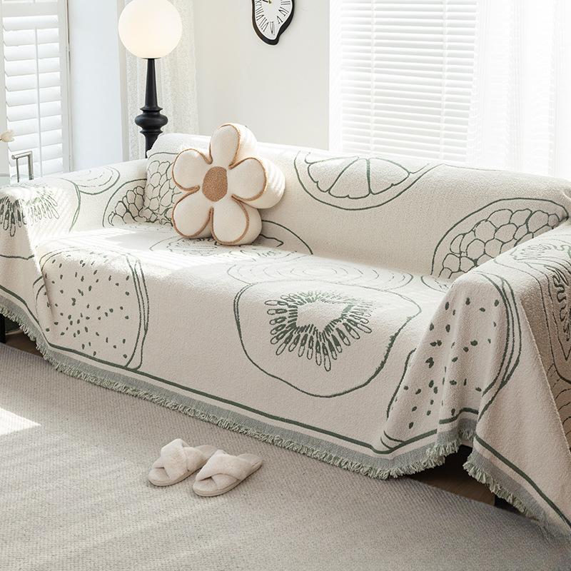 Universal Sofa Cover Towel Anti-Scratching Plush Yarn Non-Slip Cushion Cover Blanket All-Inclusive Four Seasons Simple