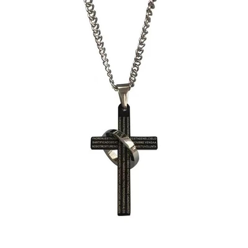 Řetěz s přívěskem kroužku s písmenem Unisex styl Řetěz na svetr pro muže i ženy