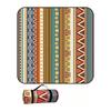 Vintage Print Picnic Blanket Waterproof Outdoor Camping Mat Carry Strap Foldable Travel Rug for Beach Park