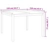 5 Piece Garden Dining Set Solid Teak Wood