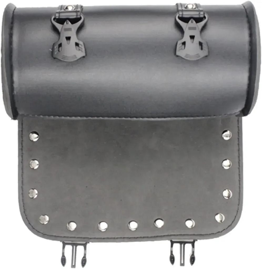 Motorcycle Tool Bag Large Capacity Waterproof PU Leather Motorcycle Retro Paddle Bag Front Rear Travel Bag Cycling Bag Side Bag