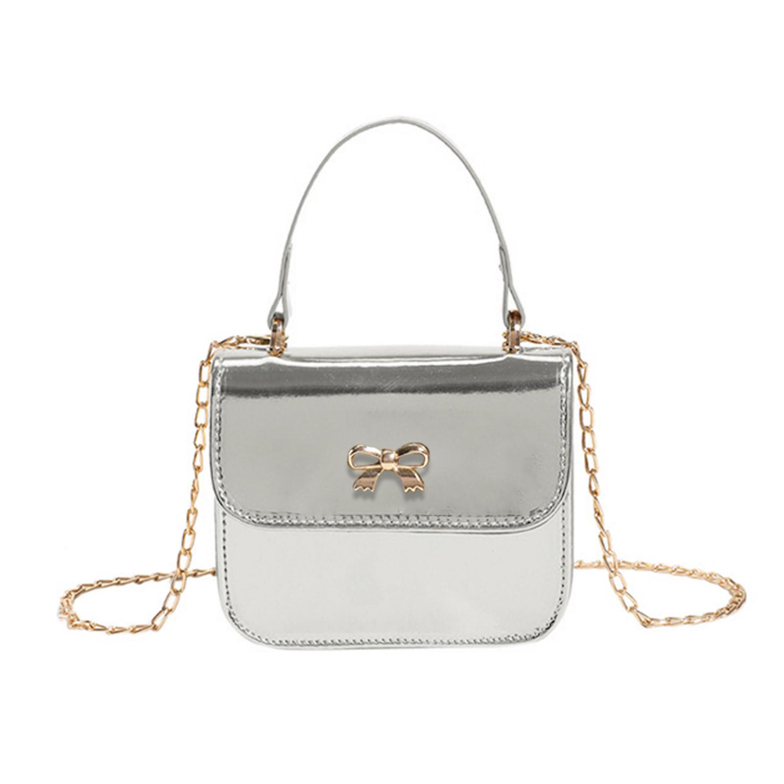 

Модная сумка Стильная и универсальная сумка через плечо Сумки на цепочке для модных личностей серебряный